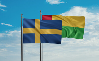 Guinea-Bissau and Sweden flag