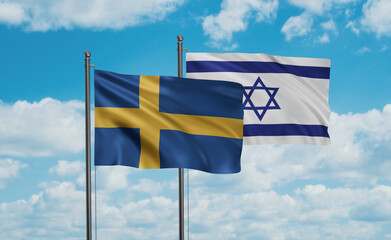 Israel and Sweden flag