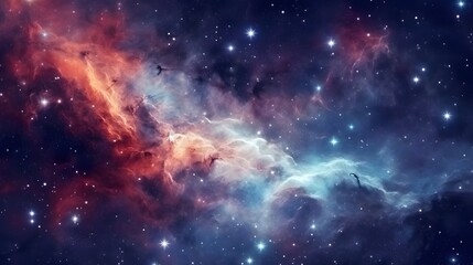 Fototapeta Colorful space galaxy cloud nebula. Stary night cosmos. Universe science astronomy. obraz