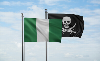 Pirate and Nigeria flag