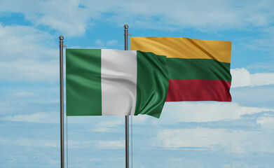 Lithuania and Nigeria flag
