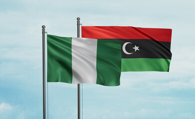 Libya and Nigeria flag