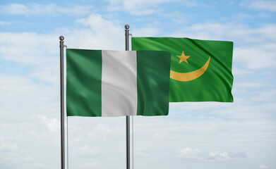 Mauritania and Nigeria flag