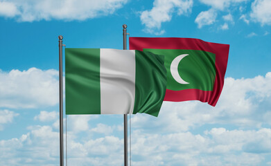Maldives and Nigeria flag