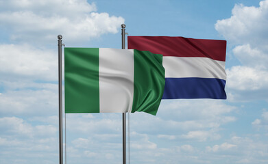 Netherlands and Nigeria flag