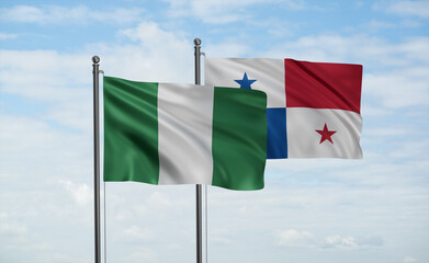 Panama and Nigeria flag