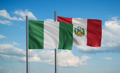 Peru and Nigeria flag