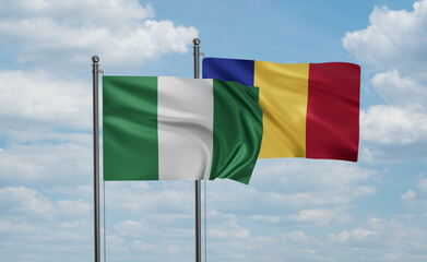 Romania and Nigeria flag