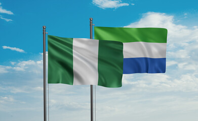 Sierra Leone and Nigeria flag
