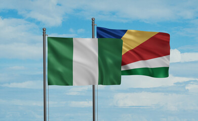 Seychelles and Nigeria flag
