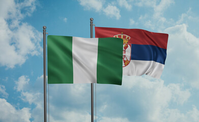 Serbia and Nigeria flag