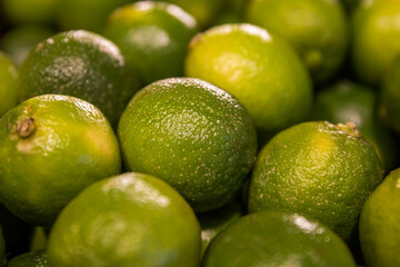 limes on market stall