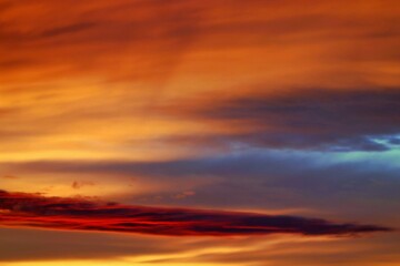 sunset over the sea