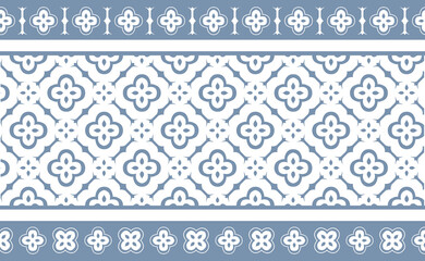 Motif design with flowers  in monochrome lace frame
