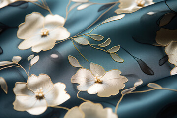  Luxury flower textile