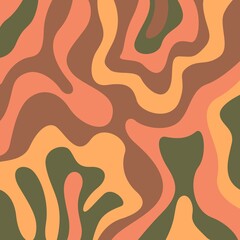 Retro Swirl Pattern Abstract Background