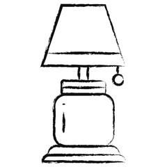 Hand drawn bedroom lamp icon