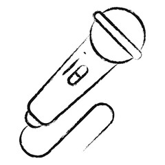 Hand drawn mic icon