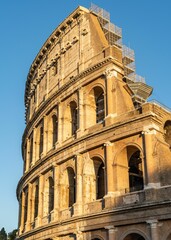 Scenic view of the Colosseum in Rome, Italy.