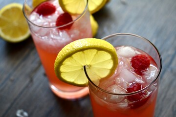 Raspberry lemonade