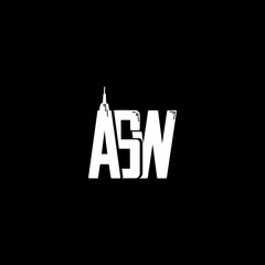 ASW letter logo design, typography logo, real-estate logo, building logo, city logo, urban logo, skyline logo, high-rise logo, black and white logo, black logo, construction logo,.eps