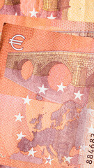 EURO currency. Europe inflation, EUR money. European Union currency