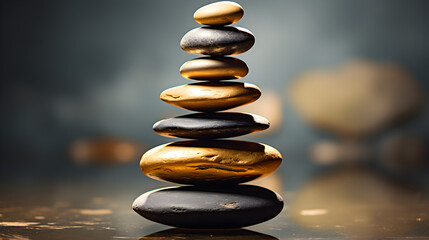 Zen Stones Pebbles Rocks Stacked, Stacking, Calm