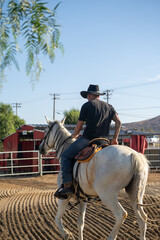 Man Riding Horse