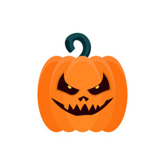 halloween pumpkin isolated on white
