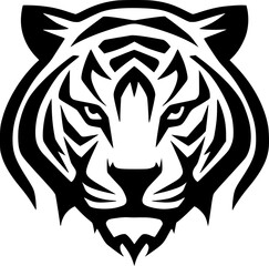 Tiger - Minimalist and Flat Logo - Vector illustration