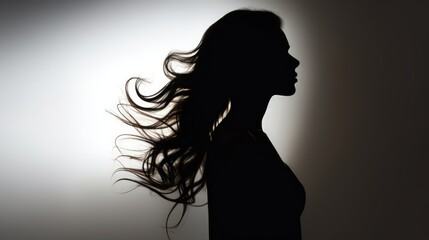 Design element female silhouette