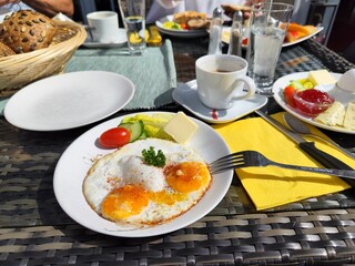 breakfast on the table