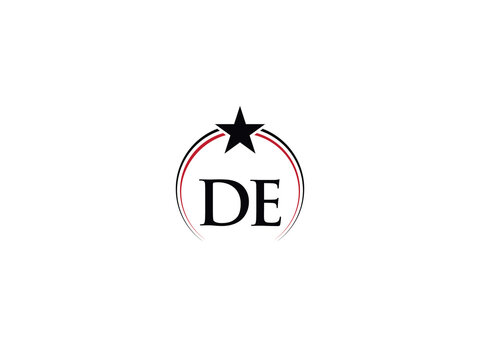 Creative Star DE ed Luxury Logo, Premium De Logo Letter For Your Modern Business