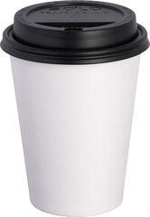 white coffee cup isolated