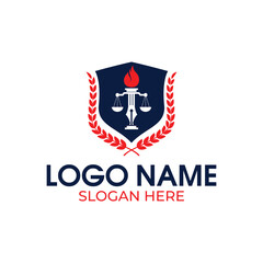 law and education logo design