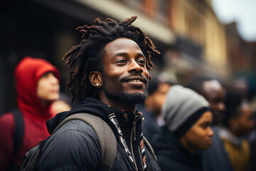 Obraz premium Racial Justice Movements. Explore movements advocating for racial equality and justice. Generative Ai.