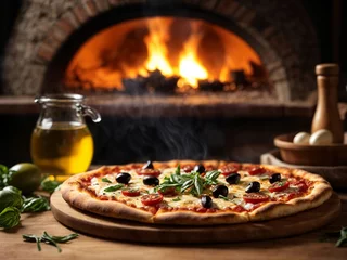 Foto op Plexiglas Hot Italian pizza © ldelfoto