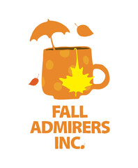 T-shirt of fictional autumn admirers club design 