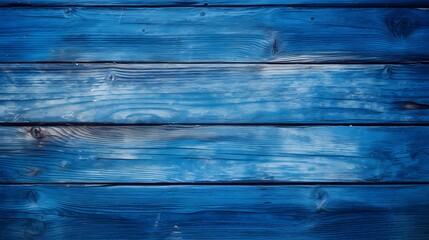 Close up of blue painted wooden Planks. Wooden Background Texture 