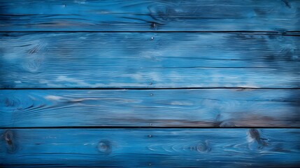 Close up of blue painted wooden Planks. Wooden Background Texture
