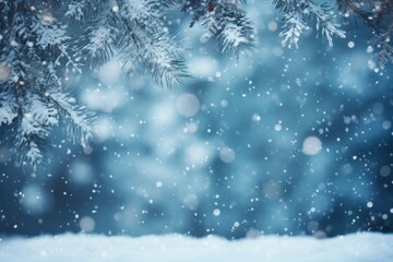 Snowflakes in selective focus, winter seasonal background or backdrop