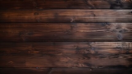 Obraz na płótnie Canvas Close up of dark brown painted wooden Planks. Wooden Background Texture 
