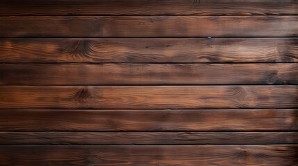 Obraz na płótnie Canvas Close up of dark brown painted wooden Planks. Wooden Background Texture 