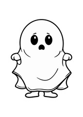 Ethereal Halloween Ghost Vector Illustrations: Hauntingly Delightful Art