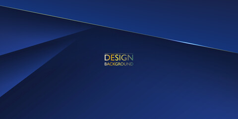 Abstract luxury gold blue template design. Contemporary style graphic. Vector illustration for presentation, banner, cover, web, flyer, card, poster, wallpaper, texture, slide, social media