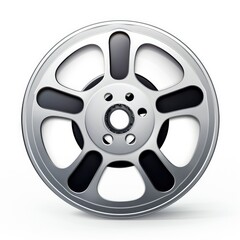Obraz premium clipart of a film reel box on plain white background - cinema themed illustration in comic style