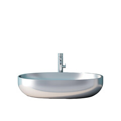 Contemporary stainless steel sink in a sleek bathroom Anti tamper washbasin Silver basin