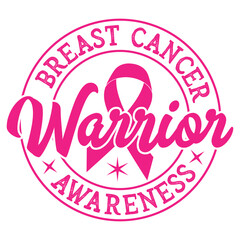 Gift Breast Cancer Warrior Awareness T-shirt design, Pink Ribbon Breast Cancer Awareness t-shirt design