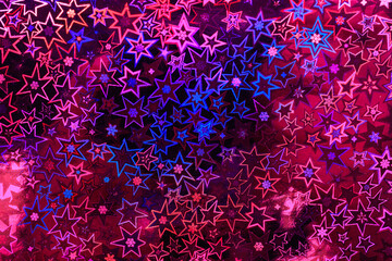 Holographic paper with a geometric pattern. Background or backdrop