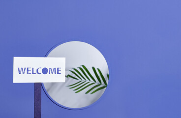 welcome sign for business concept